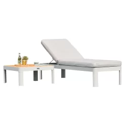 LifestyleGarden Portals Gartenliege Aluminium/Olefin Tisch 72x72cm Korallensand-Matt/Pergament 6 LifestyleGarden Portals Gartenliege Aluminium/Olefin Tisch 72x72cm Korallensand-Matt/Pergament -Gartenmöbel Store lifestylegarden portals gartenliege aluminium olefin tisch 72x72cm 1482022 2