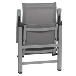 MWH Fabulo Klappsessel Aluminium/Textilene Silber/Grau -Gartenmöbel Store mwh fabulo klappsessel aluminium textilene 6