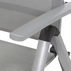 MWH Fabulo Klappsessel Aluminium/Textilene Silber/Grau -Gartenmöbel Store mwh fabulo klappsessel aluminium textilene 7