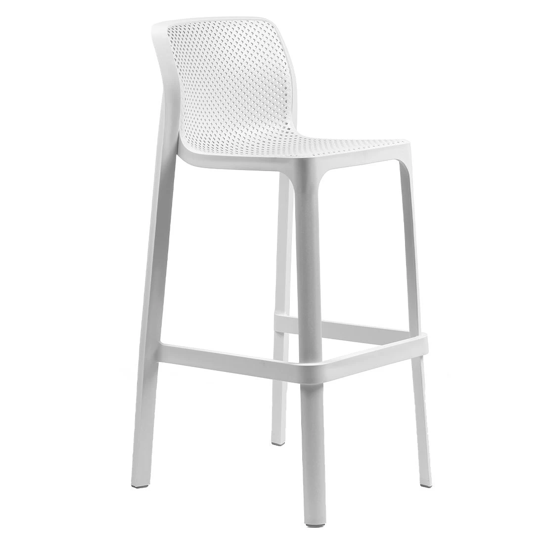 Nardi Net Garten-Barstuhl Kunststoff Bianco 3 Nardi Net Garten-Barstuhl Kunststoff Bianco – Bild 3