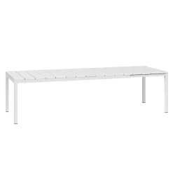 Nardi Rio Ausziehtisch 210/280x100cm Aluminium/Kunststoff Weiß -Gartenmöbel Store nardi rio ausziehtisch 210 280x100cm aluminium kunststoff 937896 1