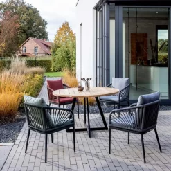 Niehoff Pino Diningsessel Aluminium/Rope Anthrazit -Gartenmöbel Store niehoff pino diningsessel aluminium rope 1377797 4