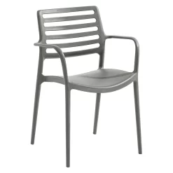 Niehoff San Remo Stapelstuhl Polypropylen Grau