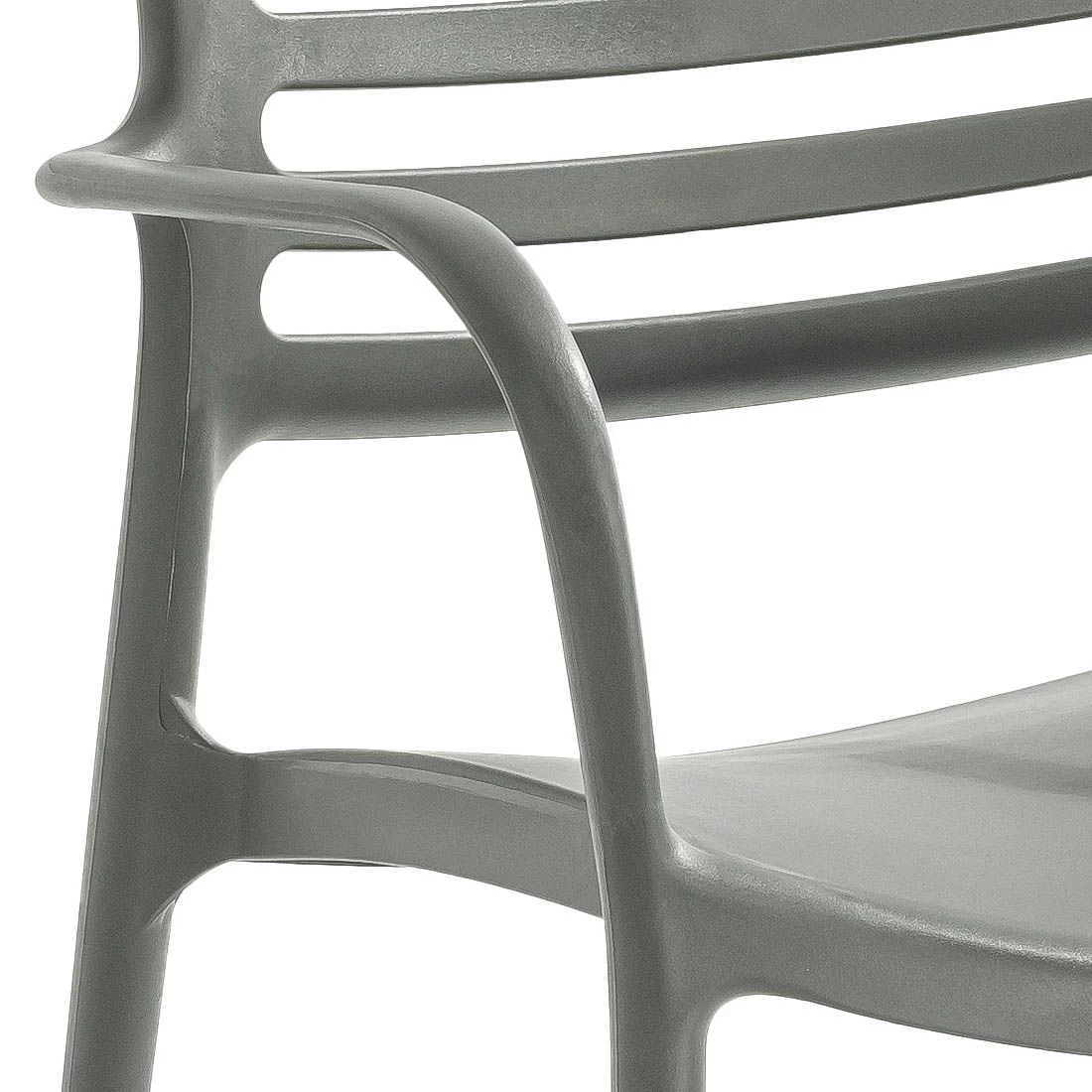 Niehoff San Remo Stapelstuhl Polypropylen Grau 3 Niehoff San Remo Stapelstuhl Polypropylen Grau – Bild 3