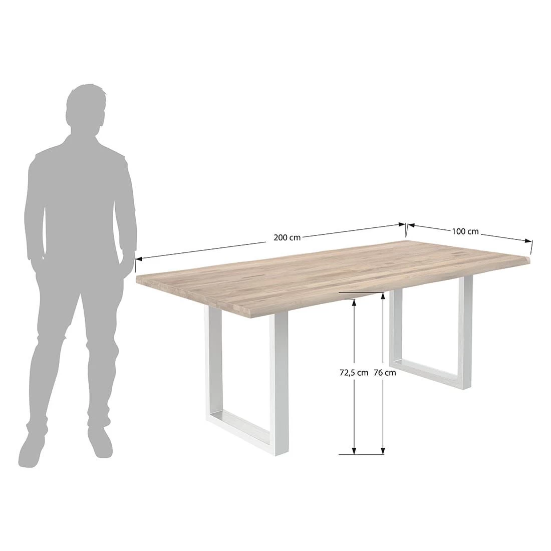 OUTLIV. Tokyo Gartentisch 200x100cm Teak Recycelt 6 OUTLIV. Tokyo Gartentisch 200x100cm Teak Recycelt – Bild 6