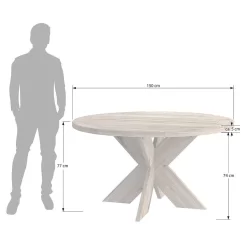 OUTLIV. Atlanta Gartentisch Teak Recycelt Teak Recycelt 10 OUTLIV. Atlanta Gartentisch Teak Recycelt Teak Recycelt -Gartenmöbel Store outliv atlanta gartentisch durchm 150cm teak recycled 987990 5