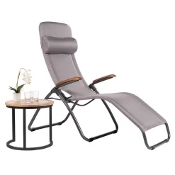 OUTLIV. Brada Deluxe Bäderliege Aluminium/Olefin Anthrazit/Gutschi Grey -Gartenmöbel Store outliv brada deluxe baederliege aluminium olefin 1378061 11