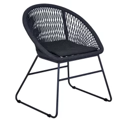 OUTLIV. Edson Gartensessel Aluminium/Rope Inkl. Kissen Charcoal