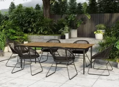 OUTLIV. Edson Gartensessel Aluminium/Rope Inkl. Kissen Charcoal -Gartenmöbel Store outliv edson diningsessel aluminium rope inkl kissen 1347250 7