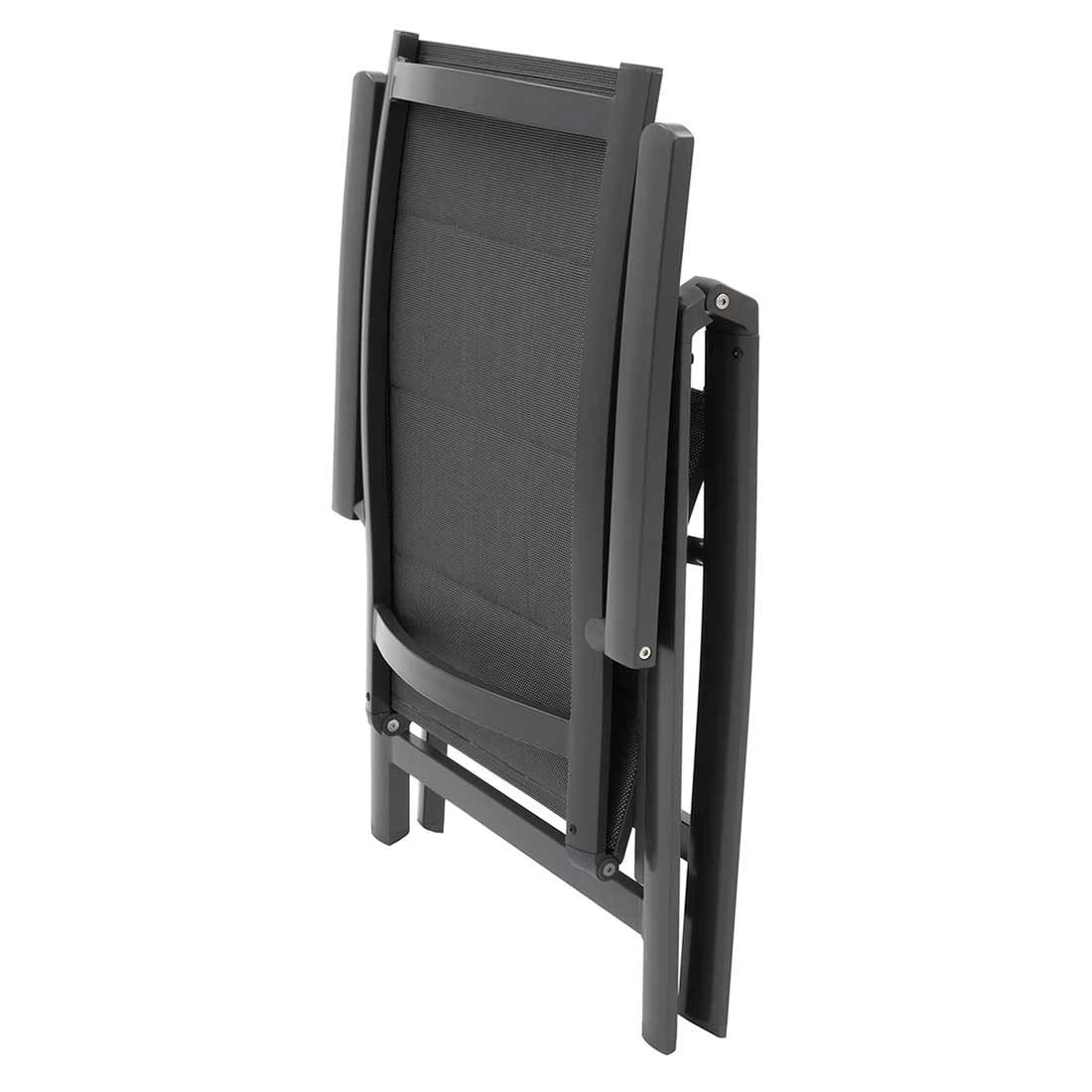 OUTLIV. Falun Klappsessel Aluminium/Textilene Anthrazit 9 OUTLIV. Falun Klappsessel Aluminium/Textilene Anthrazit – Bild 9