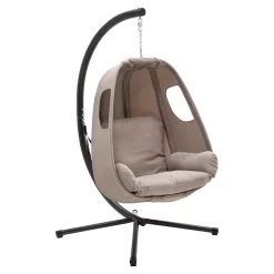 OUTLIV. Ibiza Hängesessel Stahl/Polyester Anthrazit/Grau