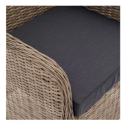 OUTLIV. Java Gartensessel Geflecht/Polyester Natur/Anthrazit -Gartenmöbel Store outliv java diningsessel geflecht polyester natur anthrazit 990476 5