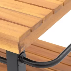 OUTLIV. Bern Servierwagen 66x43x80cm Stahl/Akazie Schwarz/Natur -Gartenmöbel Store outliv ko tao servierwagen 66x43x80cm stahl akazie 1343136 7