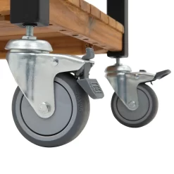 OUTLIV. Bern Servierwagen 66x43x80cm Stahl/Akazie Schwarz/Natur -Gartenmöbel Store outliv ko tao servierwagen 66x43x80cm stahl akazie 1343136 9