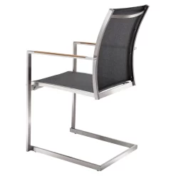 OUTLIV. Kreta Freischwinger Edelstahl/Textilene Silber/Coal -Gartenmöbel Store outliv kreta freischwinger aluminium rope 1365895 4