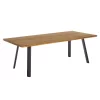 OUTLIV. Orleans Gartentisch 180x90cm Edelstahl/Teak Anthrazit/Natur