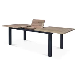 OUTLIV. Oxford Ausziehtisch 200/260x100cm Edelstahl/Teak Recycelt Charcoal/Teak Recycelt -Gartenmöbel Store outliv oxford ausziehtisch 200 260x100cm edelstahl teak recycelt 1347371 4