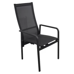 OUTLIV. Santa Monica Gartensessel Aluminium/Textilene Anthrazit