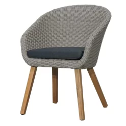 Ploß Flores Gartensessel Geflecht/Akazie Grau/Natur 4 Ploß Flores Gartensessel Geflecht/Akazie Grau/Natur -Gartenmöbel Store ploss flores cocktailsessel geflecht akazie 1349010 2