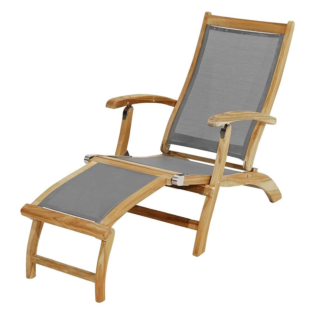 Ploß Manila Deckchair Akazie/Textilene Natur 2 Ploß Manila Deckchair Akazie/Textilene Natur – Bild 2