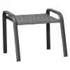 Ploß Tuvalu Hocker Aluminium/Geflecht Grau