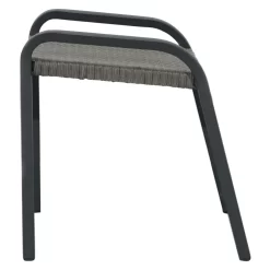 Ploß Tuvalu Hocker Aluminium/Geflecht Grau -Gartenmöbel Store ploss tuvalu hocker aluminium geflecht 1367457 3