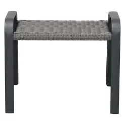 Ploß Tuvalu Hocker Aluminium/Geflecht Grau -Gartenmöbel Store ploss tuvalu hocker aluminium geflecht 1367457 7