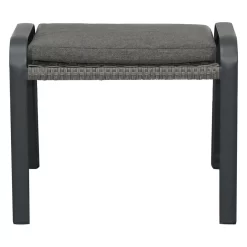 Ploß Tuvalu Hocker Aluminium/Geflecht Grau -Gartenmöbel Store ploss tuvalu hocker aluminium geflecht 1367457 8