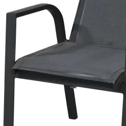 Ploß Tuvalu Stapelsessel Aluminium/Textilene Anthrazit/Grau -Gartenmöbel Store ploss tuvalu stapelsessel aluminium textilene 1367314 11