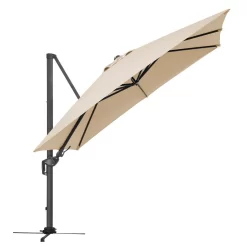 Schneider® Schneider Rhodos Twist Ampelschirm 300x300cm Natur -Gartenmöbel Store schneider rhodos twist ampelschirm 300x300cm natur 1266763 5