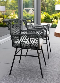 Schöner Wohnen Benet Gartensessel Aluminium/Rope Schwarz/Olive -Gartenmöbel Store schoener wohnen benet gartensessel aluminium rope 1470428 6