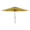 Schöner Wohnen Savaneta Mittelstockschirm 300x300cm Aluminium/Polyester Schwarz/Senf