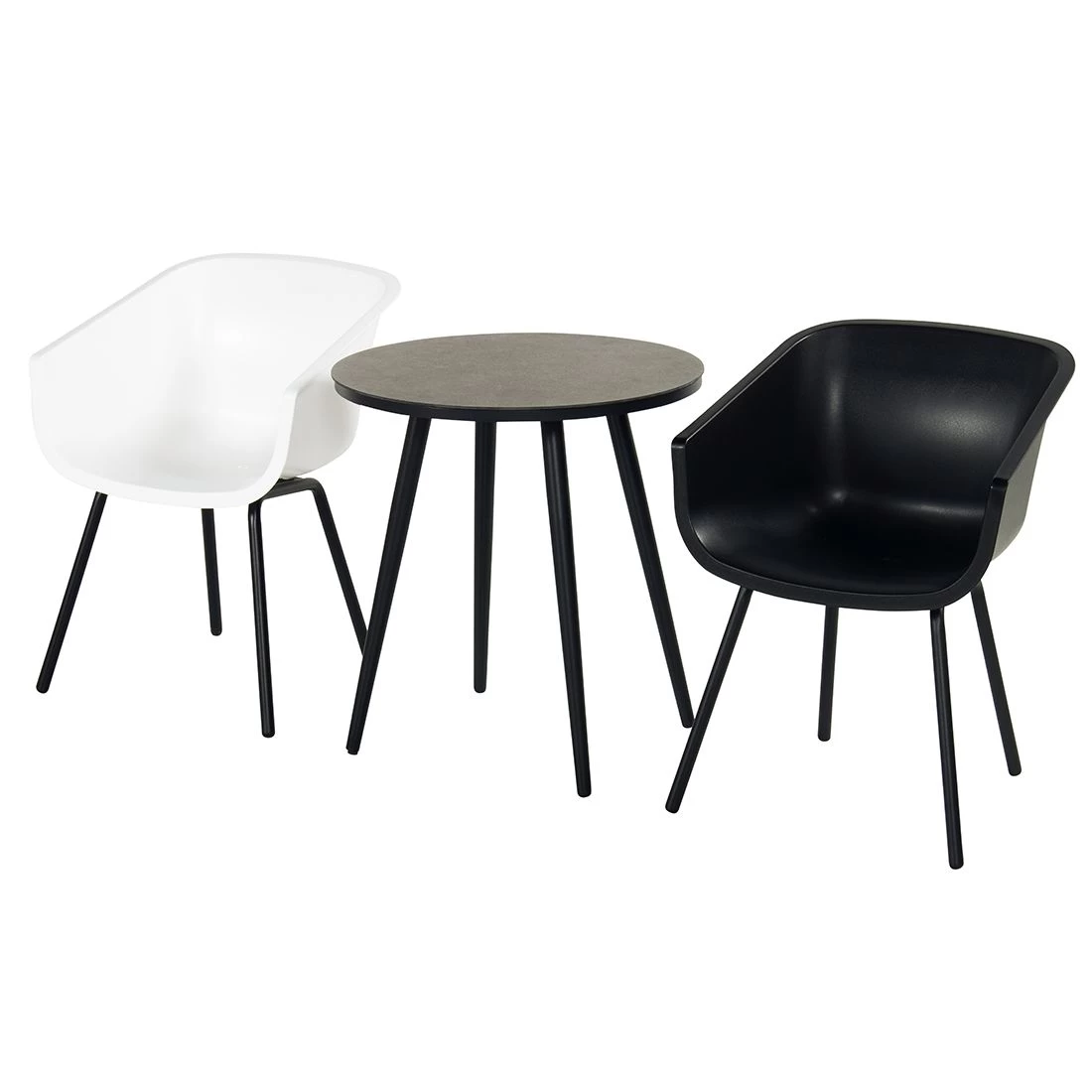 Schöner Wohnen Texel Gartensessel Aluminium/Kunststoff Schwarz 2 Schöner Wohnen Texel Gartensessel Aluminium/Kunststoff Schwarz – Bild 2