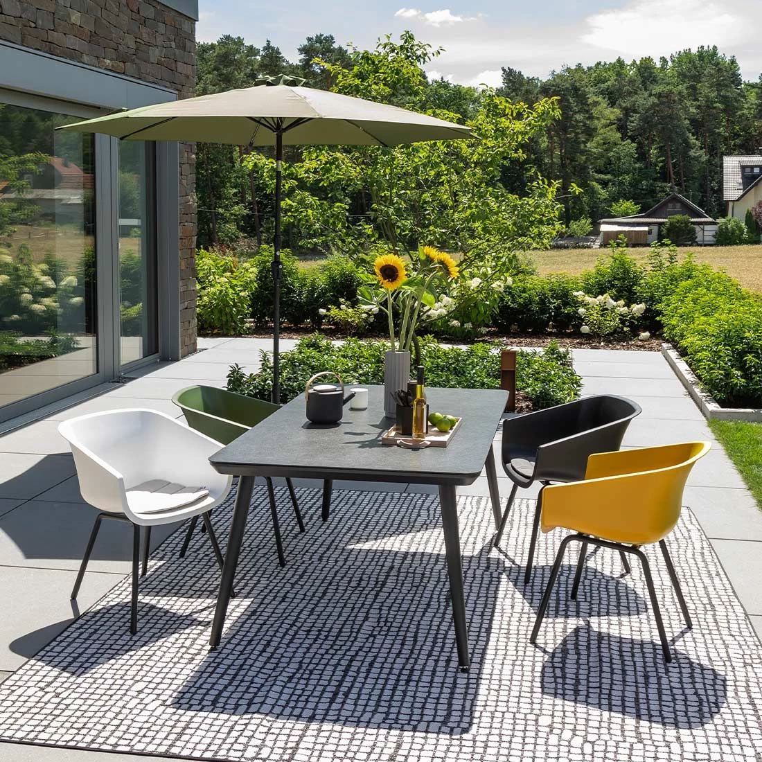 Schöner Wohnen Texel Gartensessel Aluminium/Kunststoff Schwarz 5 Schöner Wohnen Texel Gartensessel Aluminium/Kunststoff Schwarz – Bild 5