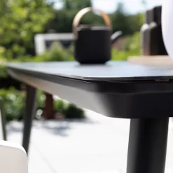 Schöner Wohnen Texel Gartentisch 170x100cm Aluminium/Glaskeramik Schwarz/Keramik -Gartenmöbel Store schoener wohnen texel gartentisch 170x100cm aluminium glaskeramik 1470395 5