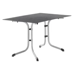 Sieger Boulevard Klapptisch 120x80cm Stahl/Polytec Graphit/Schiefer Anthrazit
