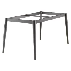 Sieger Gartentisch-Gestell 140x70 Cm Aluminium/Rundrohr Eisengrau