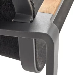 Solpuri Foxx Stapelsessel Aluminium/Textilene/Teak Anthrazit/Coal 9 Solpuri Foxx Stapelsessel Aluminium/Textilene/Teak Anthrazit/Coal -Gartenmöbel Store solpuri foxx stapelsessel aluminium textilene teak 1465621 3