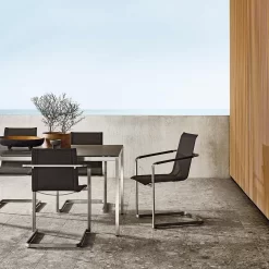 Solpuri Jazz Freischwinger Edelstahl/Textilene Silber/Coal -Gartenmöbel Store solpuri jazz freischwinger edelstahl textilene 1475037 7