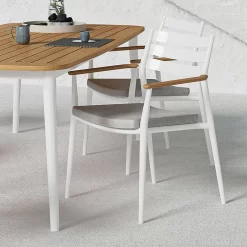 Solpuri Pia Stapelsessel Aluminium/Teak Inkl. Kissen White/Natur -Gartenmöbel Store solpuri pia stapelsessel aluminium teak inkl kissen 1470362 4