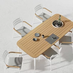 Solpuri Pia Stapelsessel Aluminium/Teak Inkl. Kissen White/Natur -Gartenmöbel Store solpuri pia stapelsessel aluminium teak inkl kissen 1470362 6