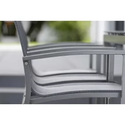 Stern Evoee Stapelsessel Aluminium/Textilene Anthrazit/Karbon -Gartenmöbel Store stern evoee stapelsessel aluminium textilene anthrazit karbon 1029295 9