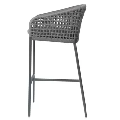 Stern Greta Garten-Barstuhl Aluminium/Rope Inklusive Kissen Anthrazit/Platin/Seidengrau -Gartenmöbel Store stern greta barhocker aluminium rope inkl kissen anthrazit platin seidengrau 1198508 4