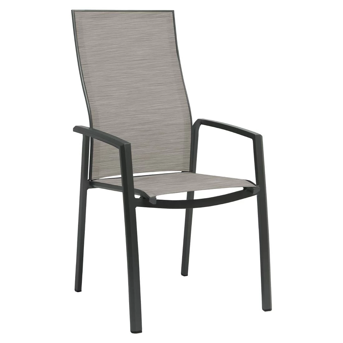 Stern Kari Stapelsessel Aluminium/Textilene Hochlehner Anthrazit/Kaschmir 1 Stern Kari Stapelsessel Aluminium/Textilene Hochlehner Anthrazit/Kaschmir