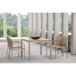 Stern Gartentisch-Gestell 160x90cm Edelstahl Vierkantrohr -Gartenmöbel Store stern tischgestell 160x90 cm edelstahl mit vierkantrohr 3