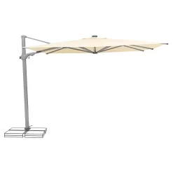 Suncomfort Varioflex Ampelschirm Solar/LED 300x300cm Ecru