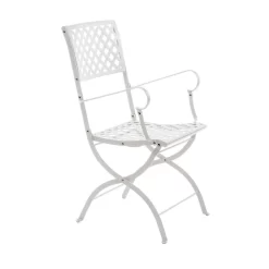 Vermobil Springtime Klappsessel Stahl Matt Weiß