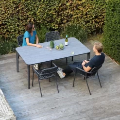 Zebra Costa Stapelsessel Aluminium/Rope Graphit/Schwarz -Gartenmöbel Store zebra costa stapelsessel aluminium rope 1453367 3